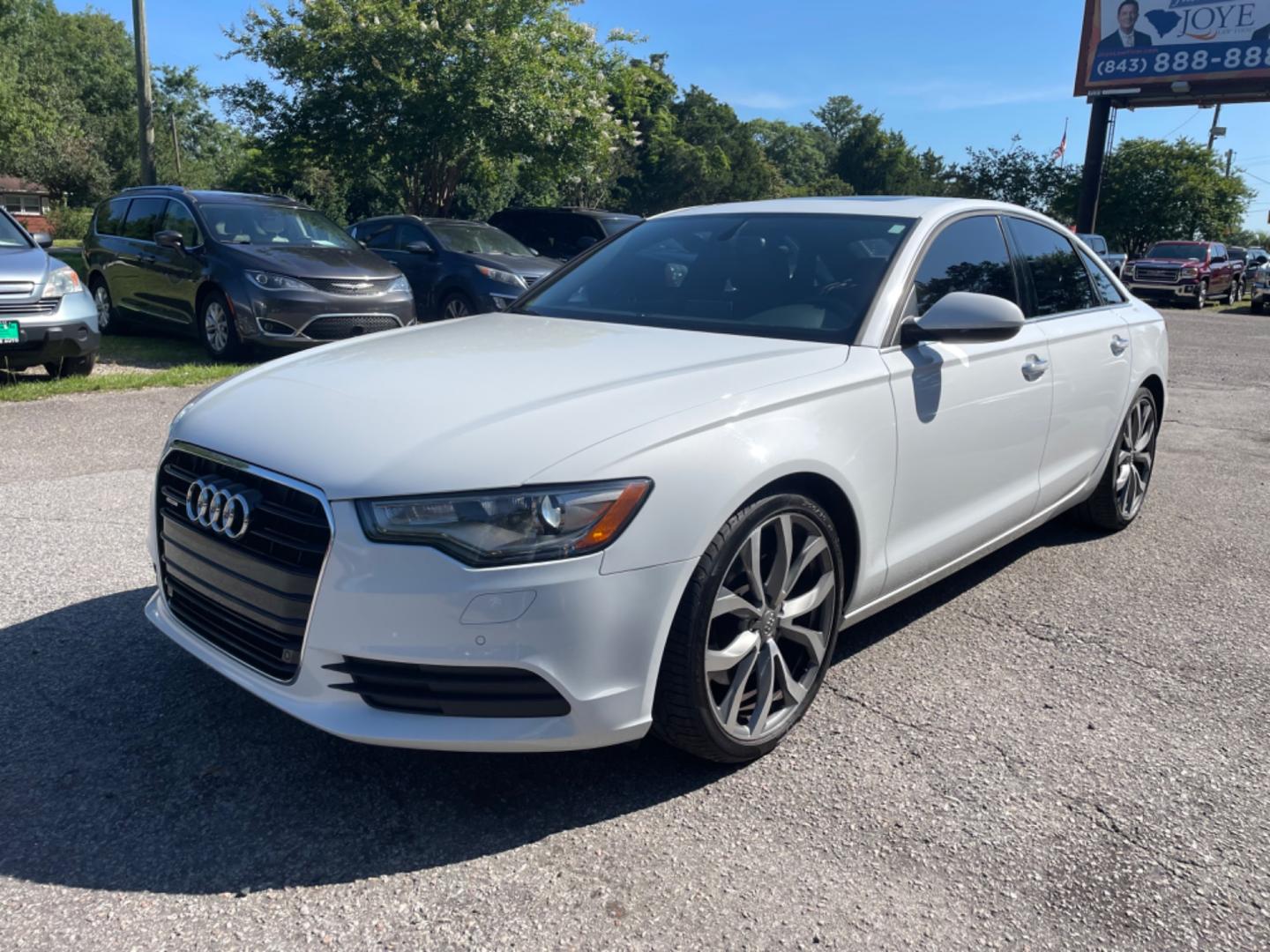 2015 WHITE AUDI A6 2.0T QUATTRO PREMIUM PLUS (WAUGFAFC4FN) with an 2.0L engine, Automatic transmission, located at 5103 Dorchester Rd., Charleston, SC, 29418-5607, (843) 767-1122, 36.245171, -115.228050 - Photo#2